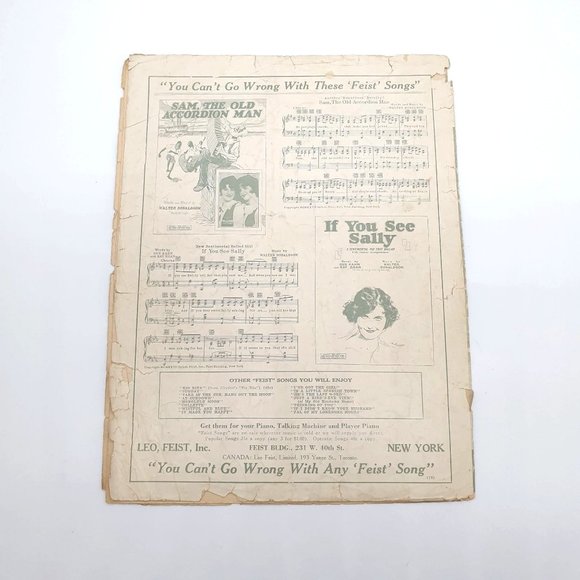 Vintage Sheet Music 1927 At Sundown Love Is Calling Me Home Piano Vocal Ukulele - Picture 5 of 7